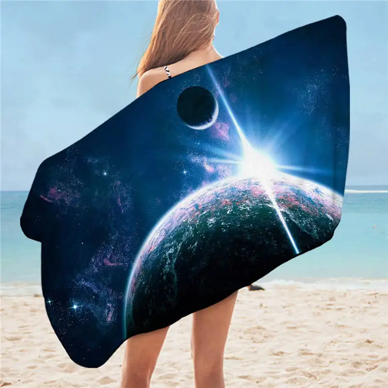Постельное белье Outlet Galaxy, банное полотенце, для ванной комнаты, 3d, близко к галактике, пляжное полотенце, Вселенная, планета, микрофибра, полотенце для душа, горячая распродажа, 75x150 - Цвет: 2