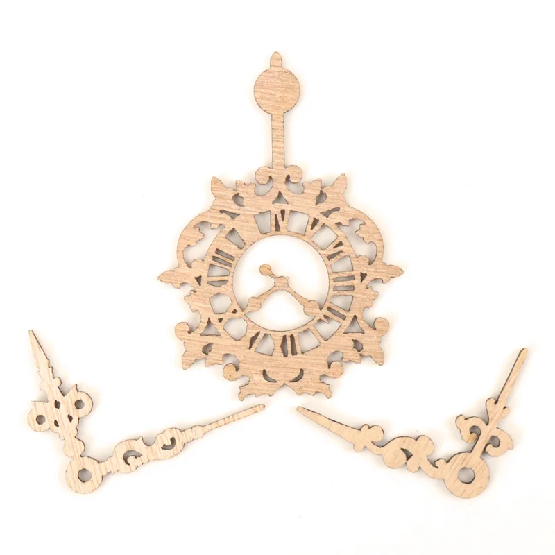 

Набор деревянных аксессуаров для скрапбукинга, 55-83 мм, 6 шт., часы в европейском стиле узоров