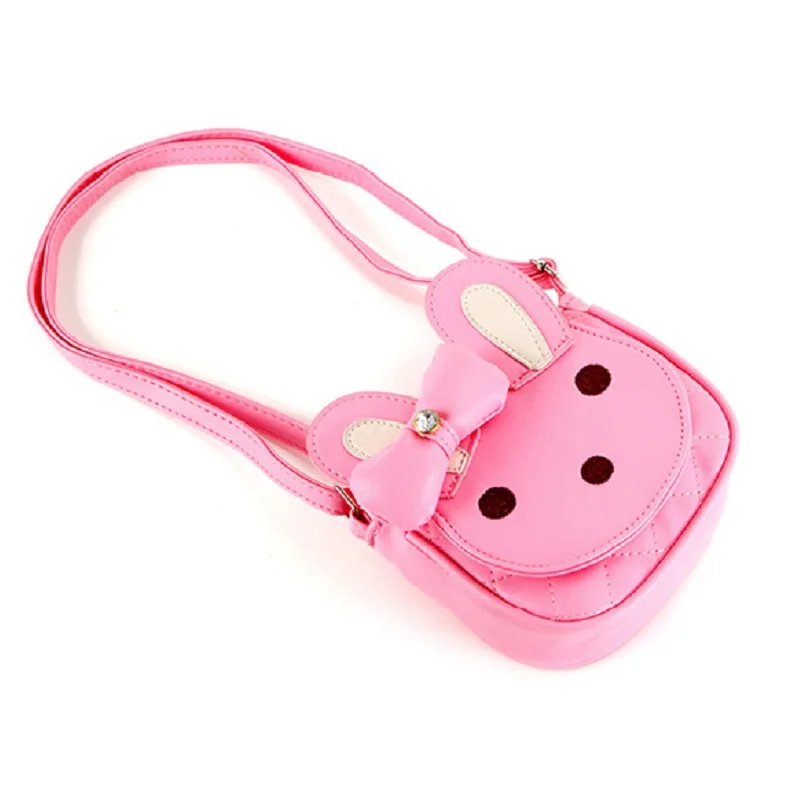 Милые кошельки для мелочи девочек из искусственной кожи с мультяшным Кроликом