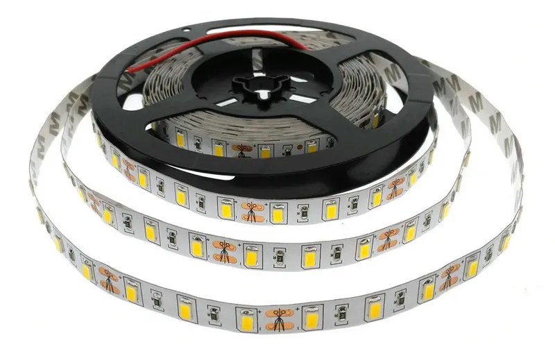 Супер яркая SMD 5730 Светодиодная лента 5 м 300 светодиодный DC12V гибкий светодиодный светильник белый/теплый белый
