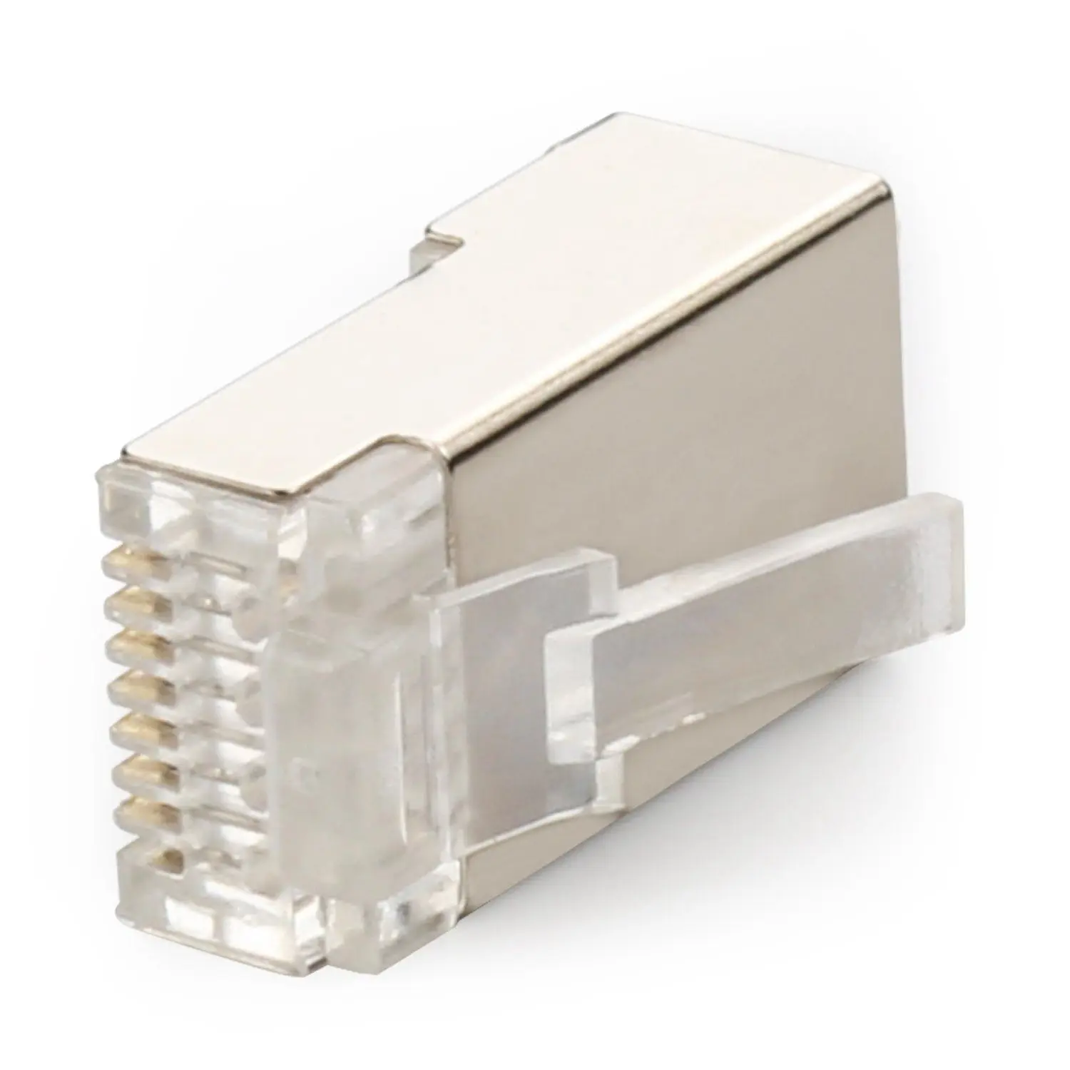 Экранированный RJ45 разъем CAT5E CAT6 обжимной Ethernet STP 8P8C модульные Кристальные головки