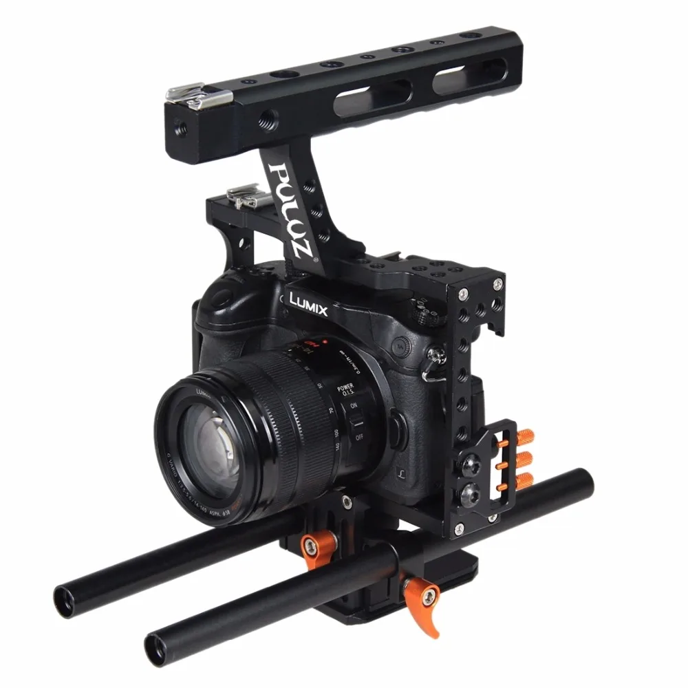 PULUZ ручка клетка для видеокамеры Steadicam Стабилизатор для sony A7 и A7S и A7R и A7R II и A7S II для Panasonic Lumix DMC-GH4