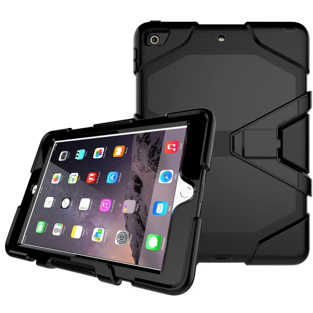 Для Apple нового iPad 9 7 дюйма 2017 &amp 2018 ударопрочный армированный гибридный защитный