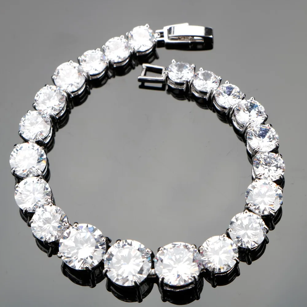 Новинка 2017 круглые белые браслеты с драгоценными камнями ювелирные изделия из