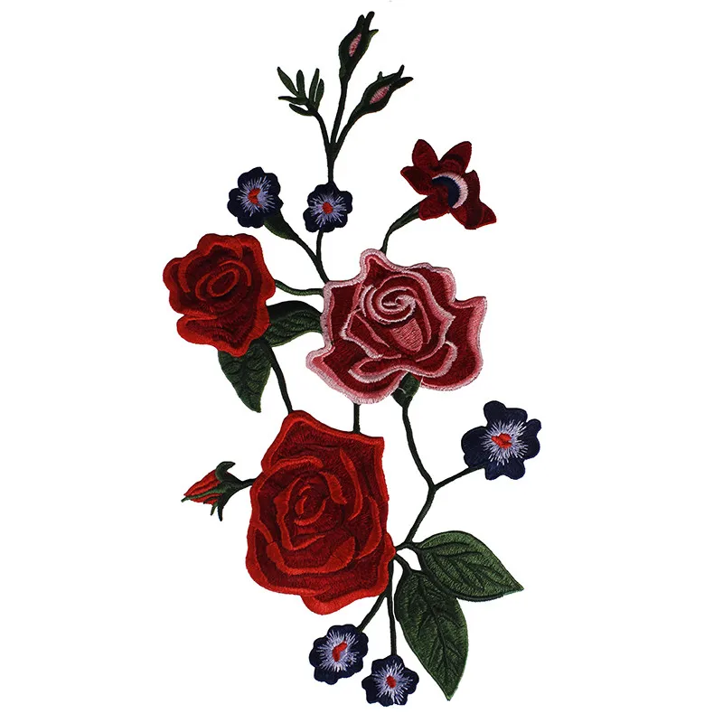 10 штук красный зеленый цветок Вышивка аппликация pathes Кружево шнур мотив Нашивки