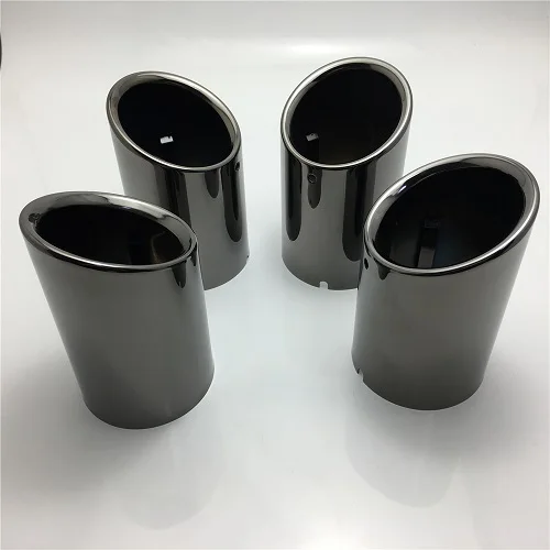 4pcs Black Titanium Автомобильный задний наконечник трубы для Toyota Camry XV70 SE XSE спортивный глушитель из нержавеющей стали - Цвет: 4pcs Black Titanium