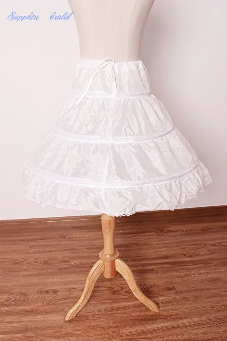 Sapphire Bridal/дешевая экспресс-; ярусная юбка для девочек с цветочным рисунком; детская нижняя юбка с 3 кольцами