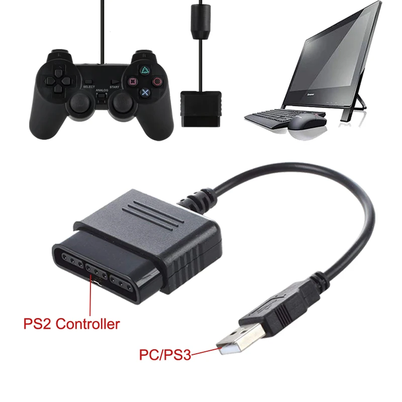 Для PS2/3 геймпад прочный Pro PC USB PS2 для PS3 ПК игровой контроллер адаптеры конвертер
