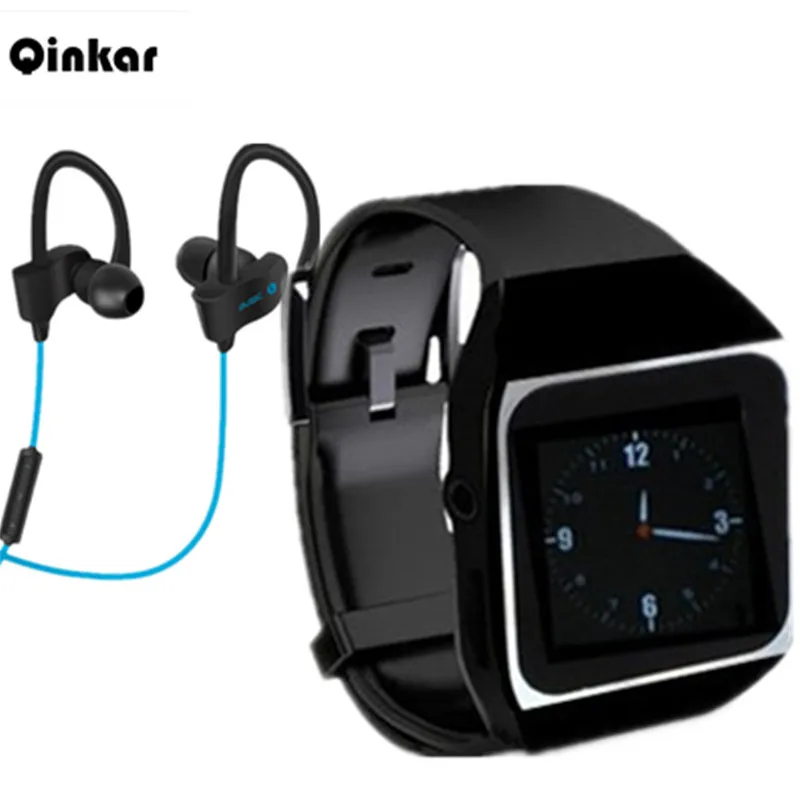 Qinkar 8 ГБ часы MP3 плеер + Bluetooth наушники 56 s bluetooth спортивные беспроводные Спорт