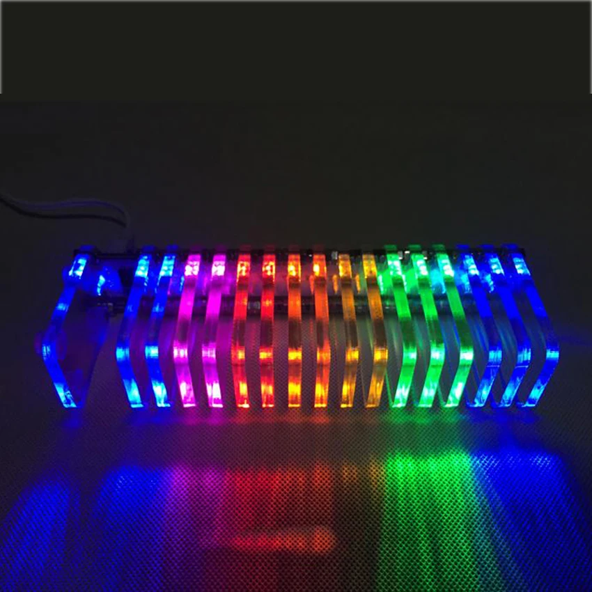 CNIKESIN Diy KS16 фантазия Кристалл звуковая колонка светильник куб светодиодный музыкальный спектр уровень дисплей Электронный производство DIY kit