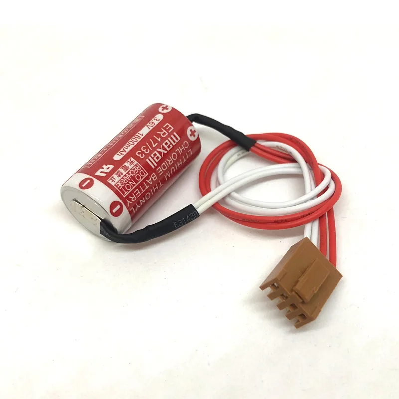 MAXELL ER17/33 3,6 V 1600mAh литиевая батарея батареи для ПЛК-устройств с для штепсельной вилки с четырьмя отверстиями(ER17/33