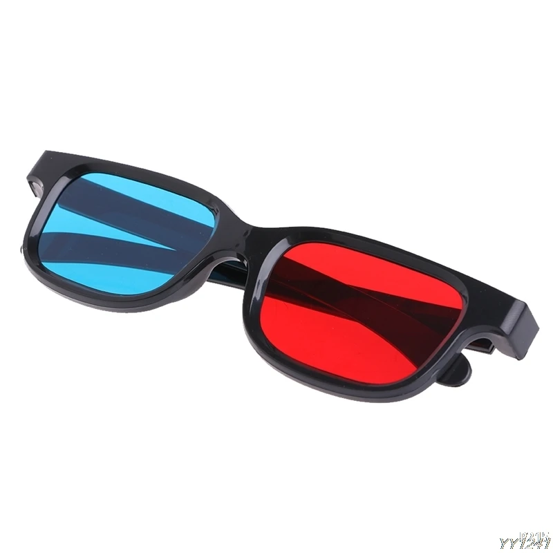 2018 модные Универсальные 3D очки/красные синие Голубые очки Anaglyph Пластиковые