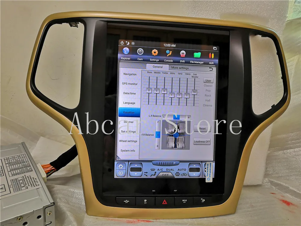 10,4 ''Tesla стиль Android 8,1 автомобильный dvd-плеер gps навигация для JEEP Grand Cherokee 2012- стерео радио CARPLAY ips PX6 HDMI