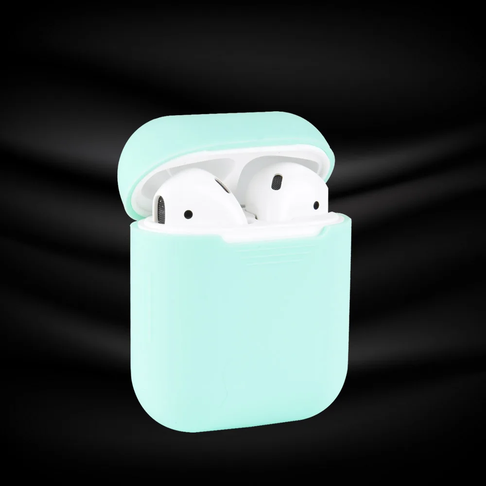 Силиконовый противоударный чехол для наушников Apple AirPods|Сумки телефона| |