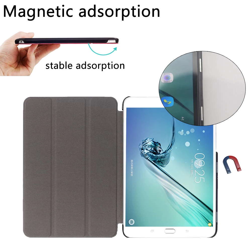 Ультратонкий чехол для планшета Samsung Galaxy Tab S2 8 0 дюйма телефон T715 T713 T719 умный из