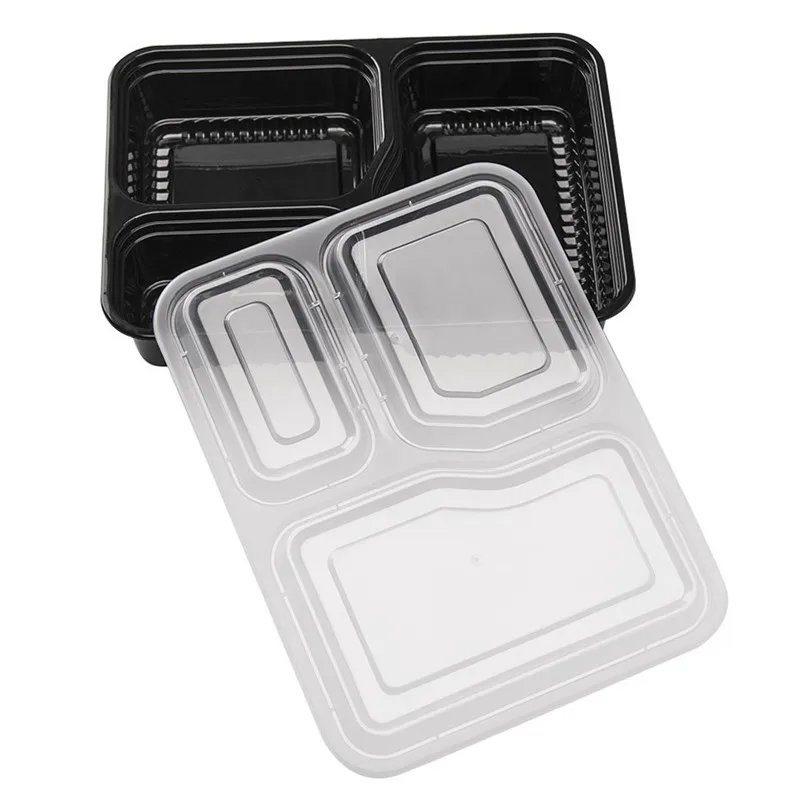 KCASA 1 шт. одноразовый Ланч бокс столовая посуда для микроволновой печи безопасный