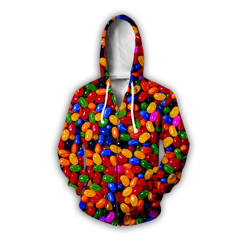 

Candy 3D Printed Men Women long Sleeve Hoodies Colorful Candy Couple Best Selling unisex sweatshirt Colorful Lollipop CA008