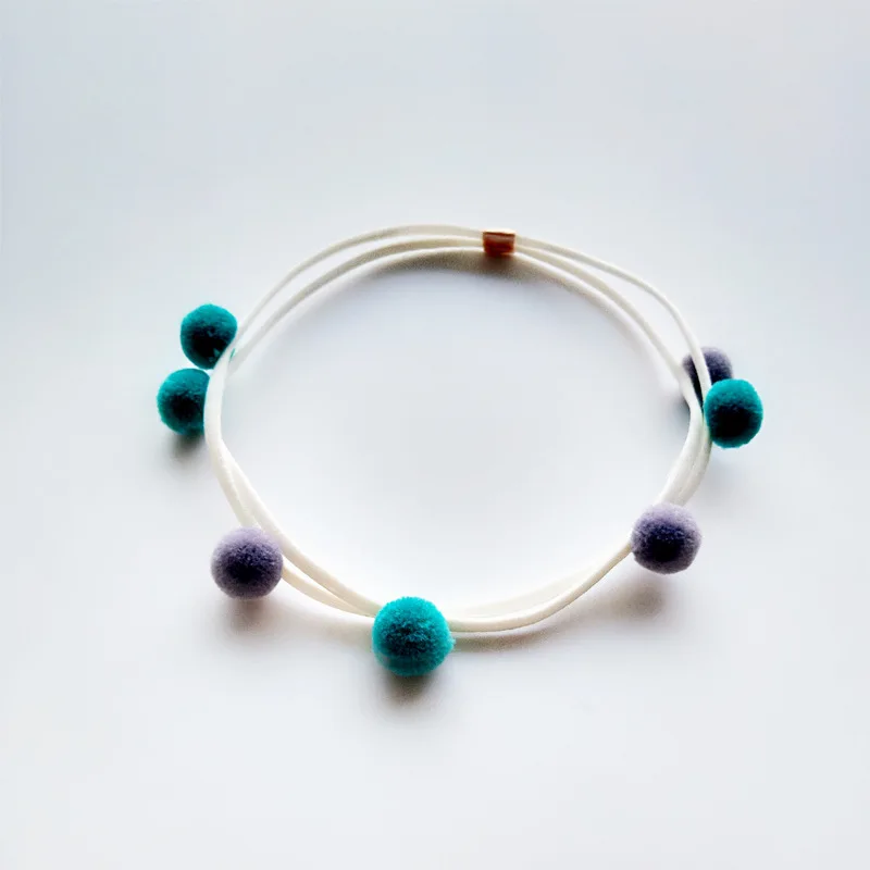 Новинка повязка на голову с помпоном Сказочная эластичная лента для волос