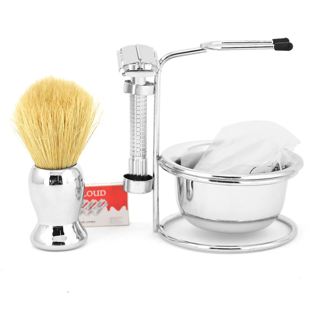 Безопасная бритва с двойными краями набор ручных бритв подставка для бритвы