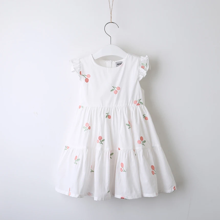 Хлопковое платье трапециевидной формы для маленьких девочек оптовая продажа