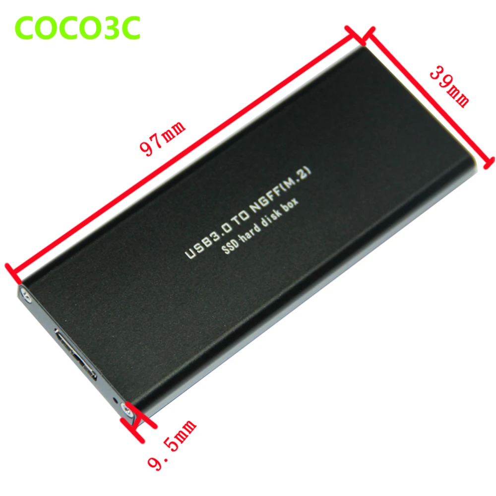 USB 3.0 to M.2 SSD Enclosure USB3.0 to NGFF Hard Disk adapter M2 SSD External HDD Mobile Box