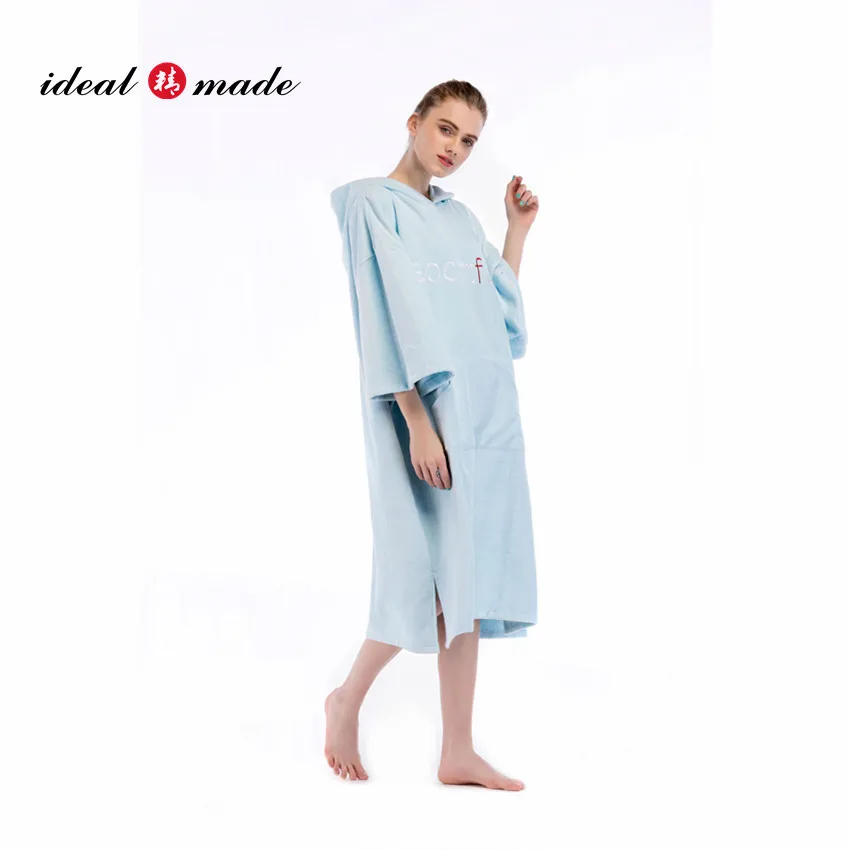 

New Arrival! Microfiber Fast dry diving changing rope poncho surf for adult 110x75cm with Embroidery Logo