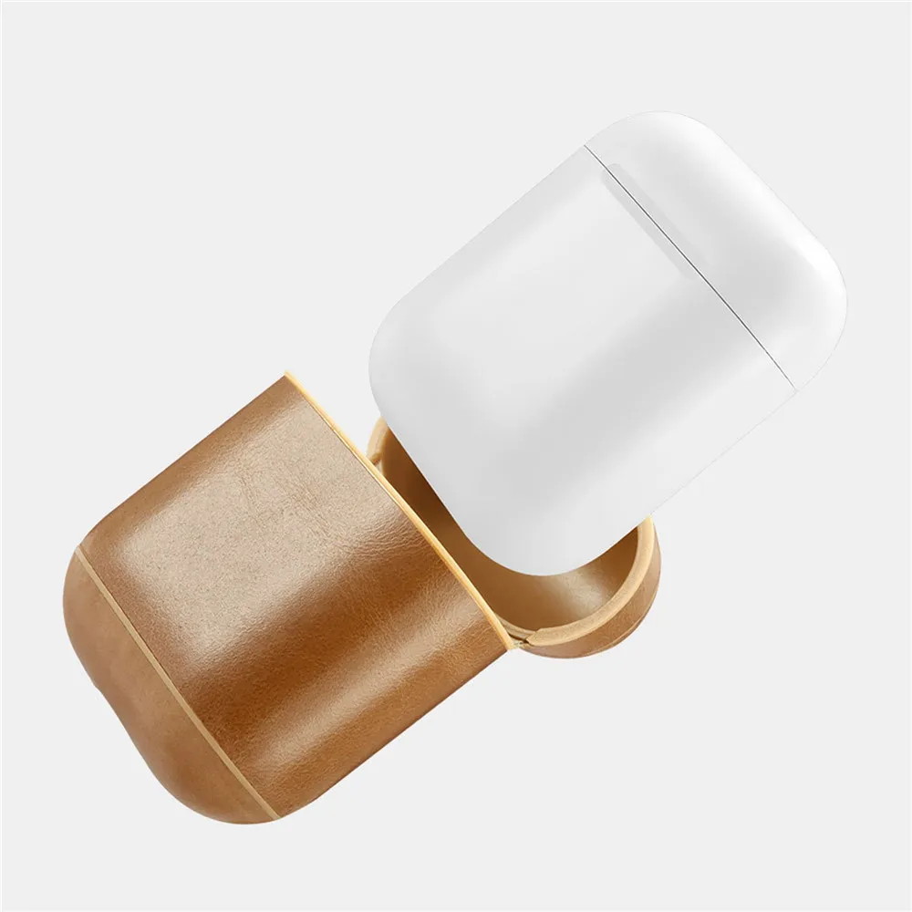 Кожа Защитный чехол для Apple AirPods кожного покрова IPad Air стручки 4 вида цветов