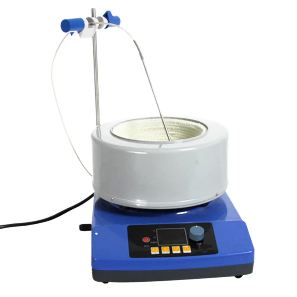 2L magnetic stirrer 2000 мл лаборатории Эфирное масляный пар дистилляции наборы приборов из стекла воды очиститель-дистиллятор w/магнитный колбонагреватель - Цвет: 2L magnetic stirrer