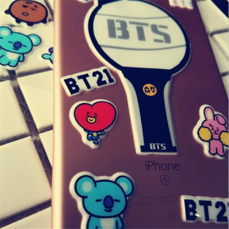 2018 Новое прибытие Kpop BT21 корейский Звезды BTS Bangtan мальчики мультфильм наклейки для