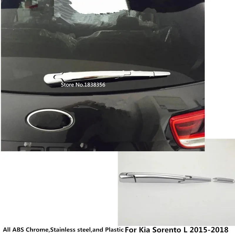 

Для Kia Sorento L 2015 2016 2017 2018 автомобильный детектор Стайлинг ABS хром заднее стекло Форсунка щетки стеклоочистителя крышка рамка отделка заднее с...