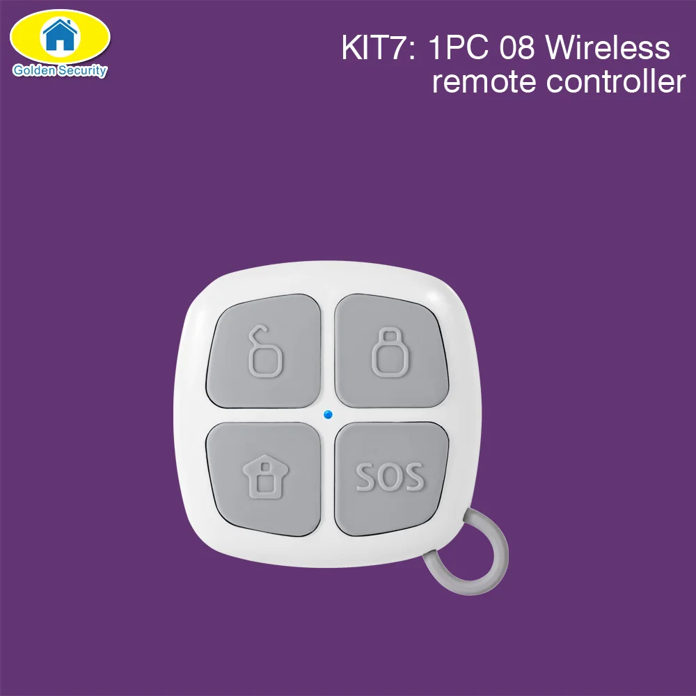KIT7 Золотой безопасности G90B плюс SIM GSM домашняя охранная сигнализация приложение дистанционное управление wifi GSM сигнализация Беспроводная EN RU ES FR TUR Voice - Цвет: KIT7