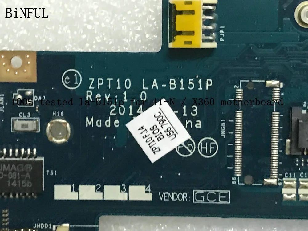 Быстрая доставка. Абсолютно новый ZPT10 LA B151P материнская плата для HP 11 N X360 ноутбука