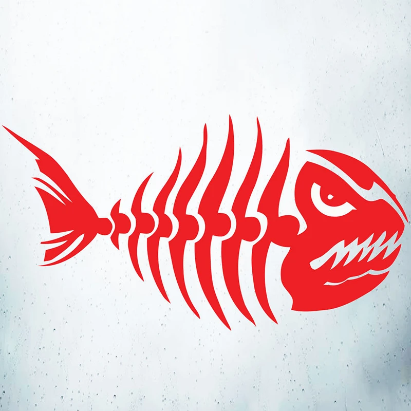 Angry Fish Car коробка для ловли на ноутбук окно рыбалки Виниловая наклейка автомобиля