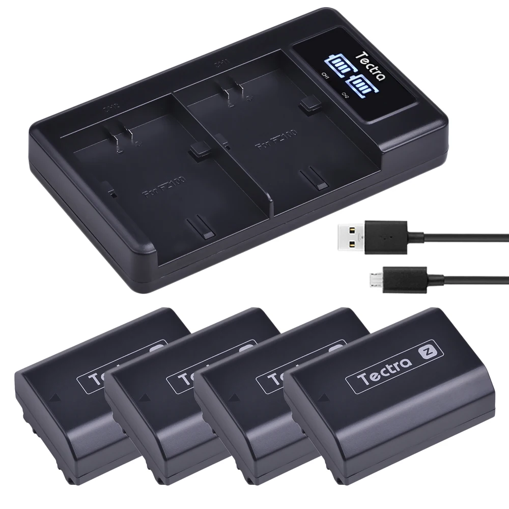 4 шт. батарея для цифровой камеры 7 2 В с двумя USB-портами | Электроника