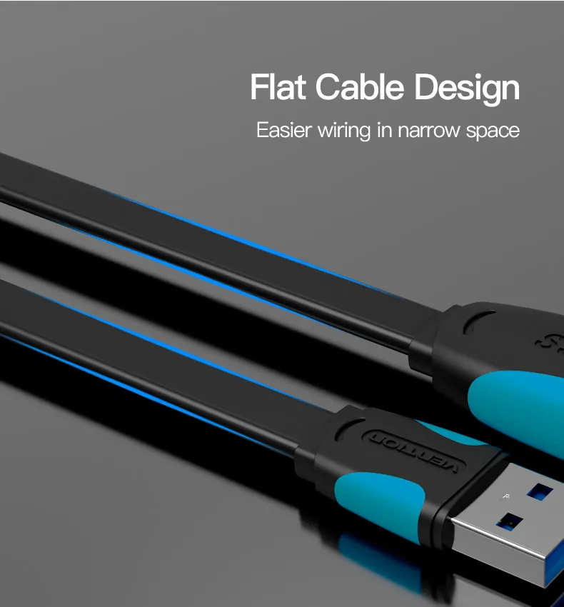 Vention USB 3,0 Удлинительный кабель Super speed Male To Female USB удлинитель 1 м 2 м 3 м USB с синхронной передачей данных удлинитель Кабель