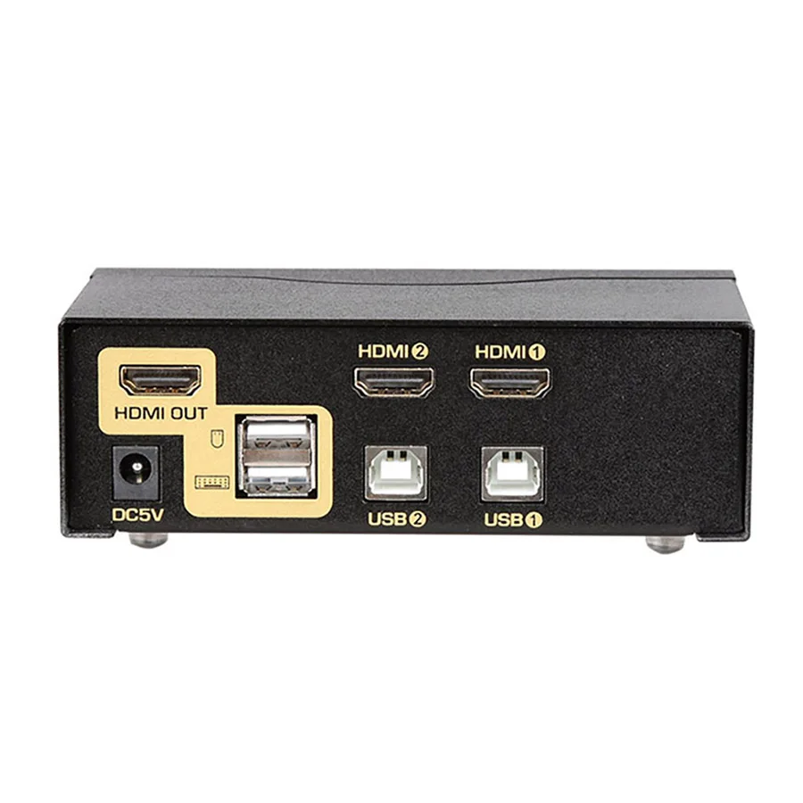 USB HDMI KVM-переключатель с 2 портами и автоматическим сканированием 1080P 3D ПК МОНИТОР