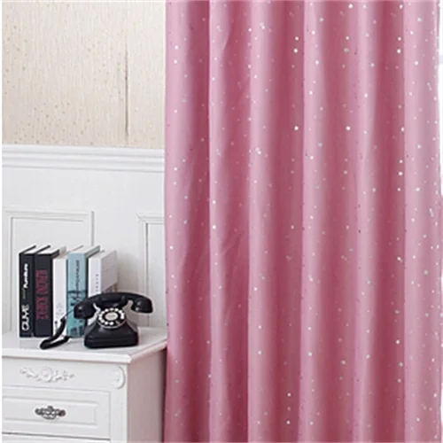 Style 3 Cloth Затемненные занавески с принтом в виде звезд для детской спальни, гостиной, занавески, горячее тиснение, синий, розовый, прозрачная вуаль, занавески, сделай сам, P123D2 - Цвет: Style 3 Cloth