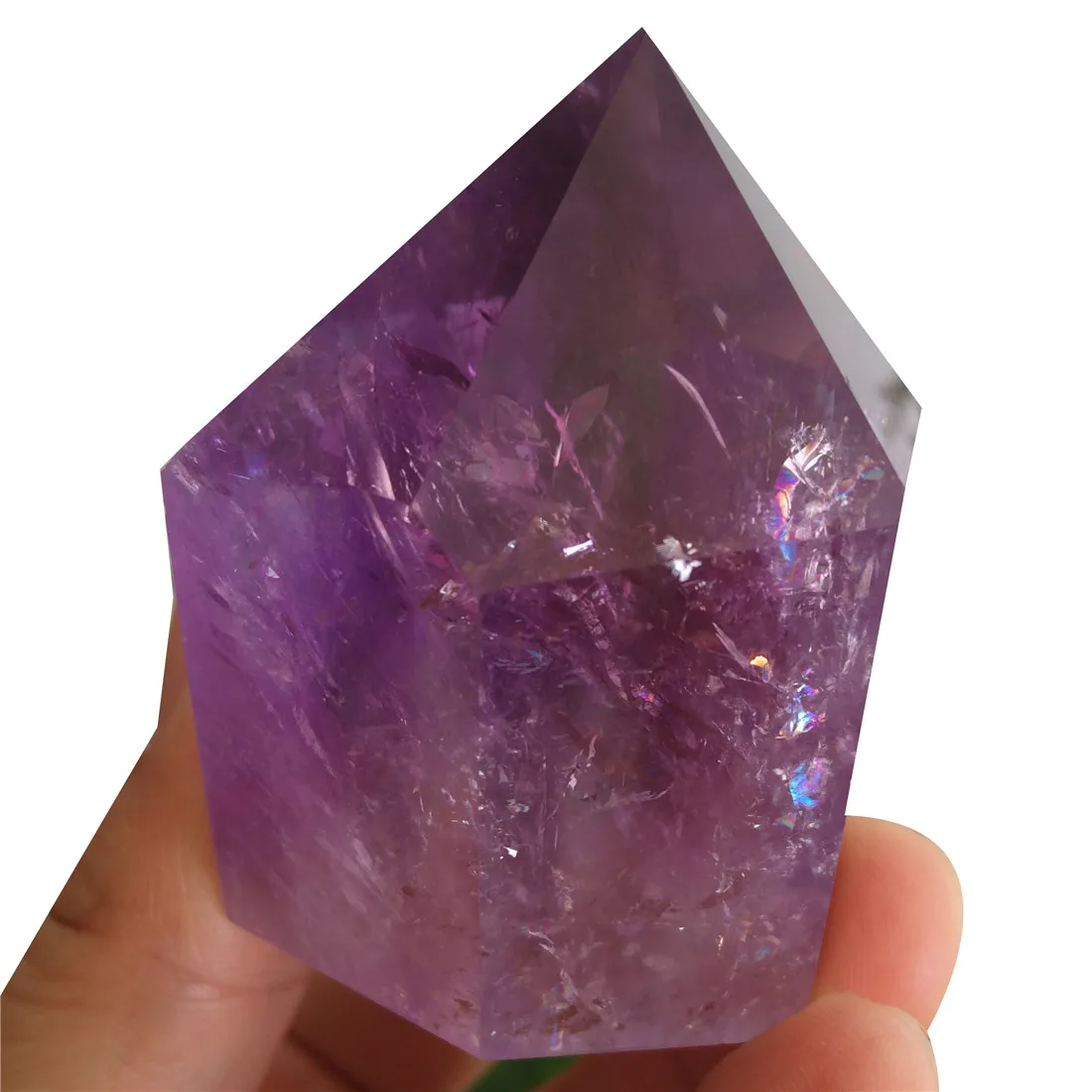 Аметист Кристалл точечные камни Кристаллы Камень Islande Wicca Piedras минералы минеральное сырье Cuarzo корона чакра кварц для лечения 129 г