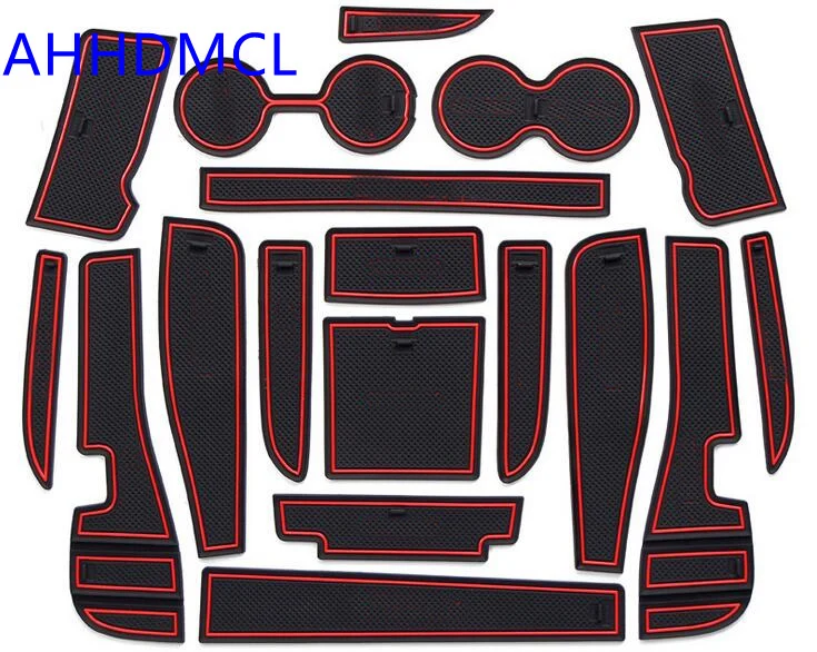 

Car Anti-Dirty Pad Door Groove Gate Slot Cup Armrest Storage Pad Anti-Slip Mat For Geely Vision 2018