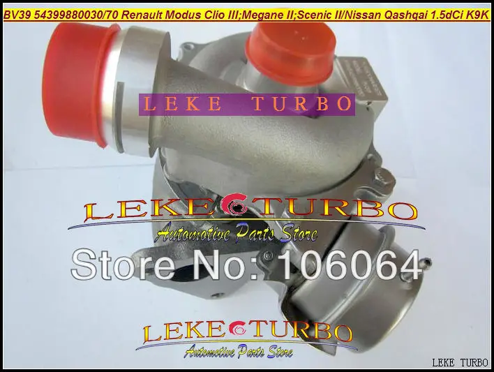 BV39 54399880030 54399880070 Турбокомпрессор для NISSAN Qashqai Renault Modus Clio III Megane II Scenic K9K 1.5L dCi |
