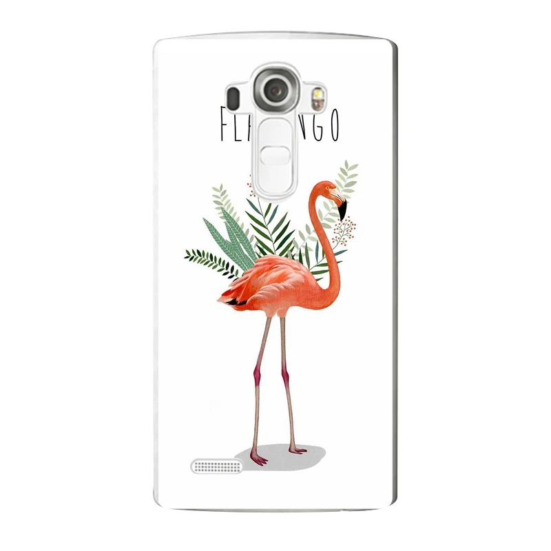 Мягкий прозрачный чехол из ТПУ с фламинго для LG G3 G4 G5 V10 K3 K4 K5 K8 K10 2017 Бесплатная