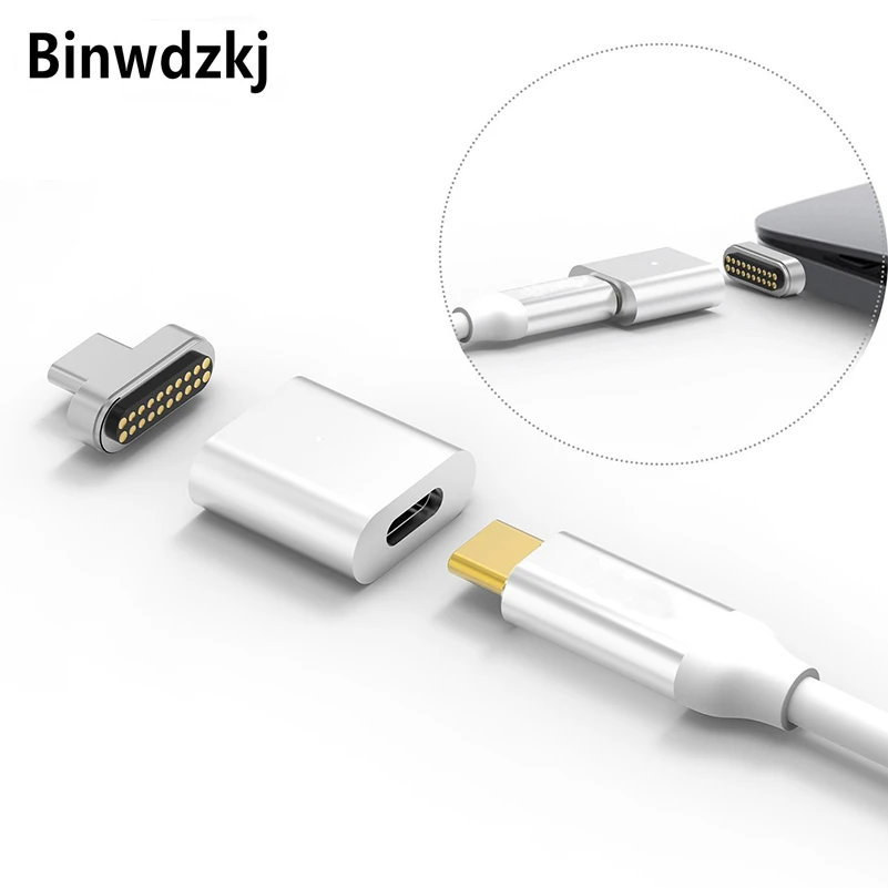 Магнитное зарядное устройство Type C на адаптер конвертер для Apple Macbook Pro Samsung S8 S9