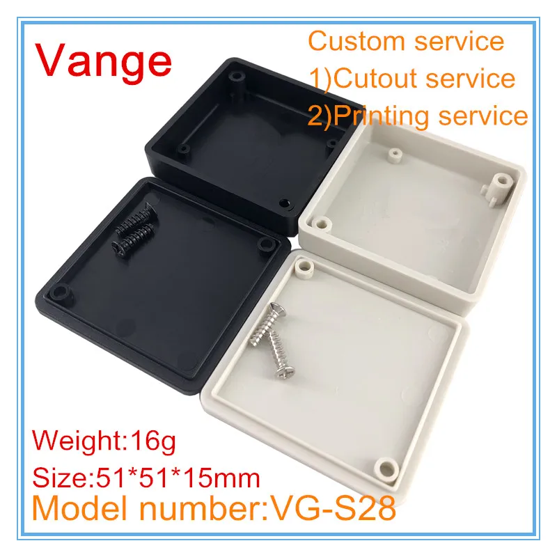 Корпус для литья под давлением IP54 ABS plastic project box for electronic device 51*51*15 мм 2 шт./лот|box for|box