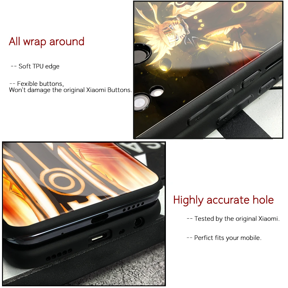 FinderCase для Xiaomi mi 8 чехол героя аниме «Наруто стильное закаленное стекло Жесткий Чехол для Xiaomi mi 5 5S 9 8 SE lite mi x 2 2 s 3 s Max 3