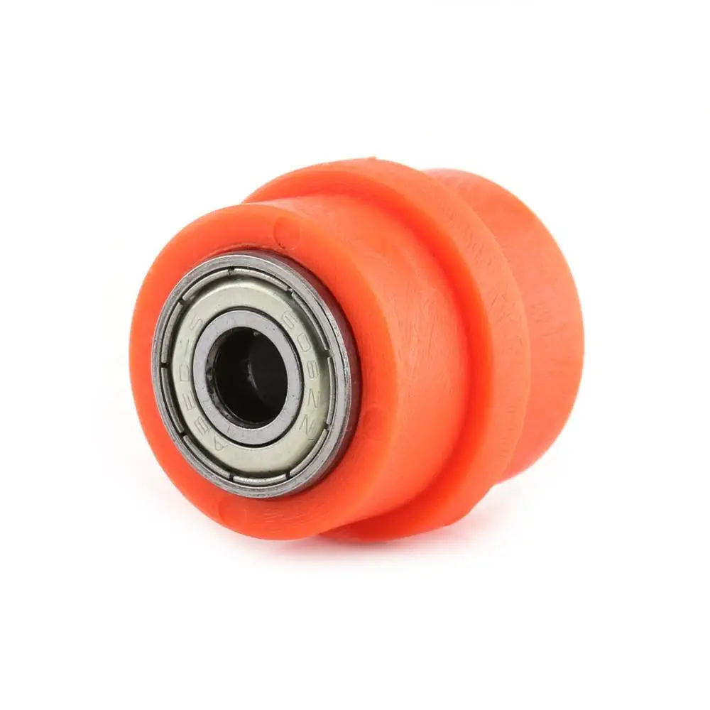 10mm Orange Приводная цепь натяжитель ролика шкив велосипеда колесо слайдер руководство для улицы ЭНДУРО МОТОЦИКЛ МОТОКРОСС ATV CRF CR XR YZ WR 8 мм 10 мм - Цвет: 10mm Orange