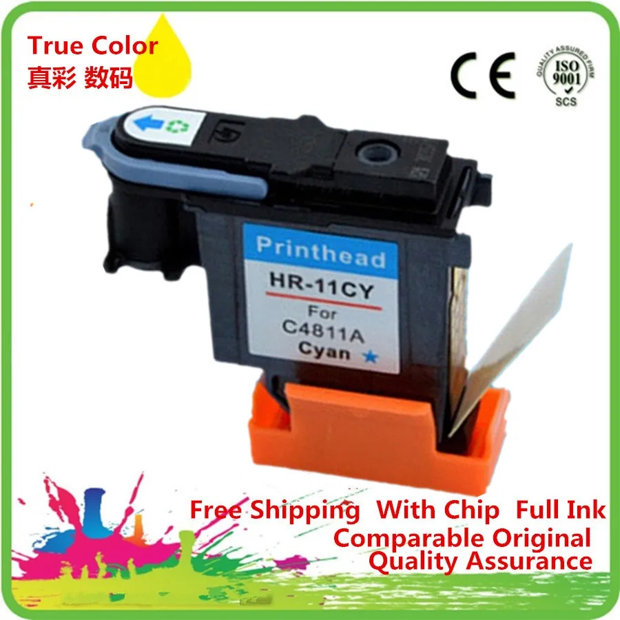 Печатающей головки восстановленные For-HP11 HP11xl C4810A C4811A C4812A DesignJet 100 110 111 120 120nr 500 500ps 510 70