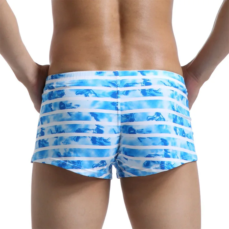3 шт./лот новинка мужские боксеры нижнее белье с чернильным рисунком 100% хлопок