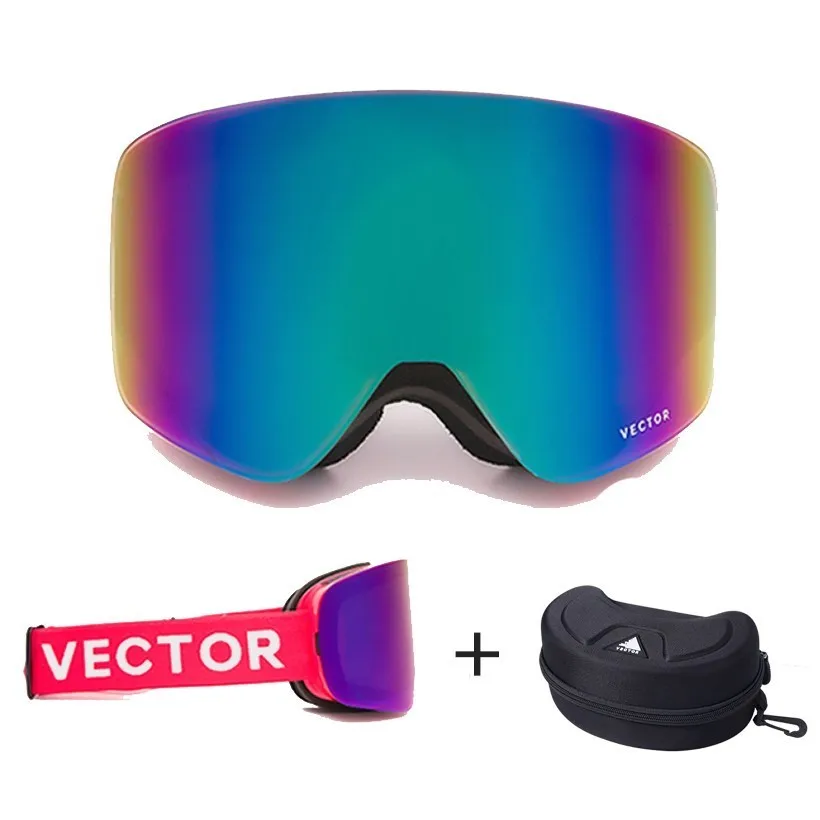 OTG лыжные очки, снежные очки, мужские, Skibrille, противотуманные покрытия, скейтборд, сноуборд, катание на лыжах, женские солнцезащитные очки, для улицы, Зимний спорт - Цвет: Red