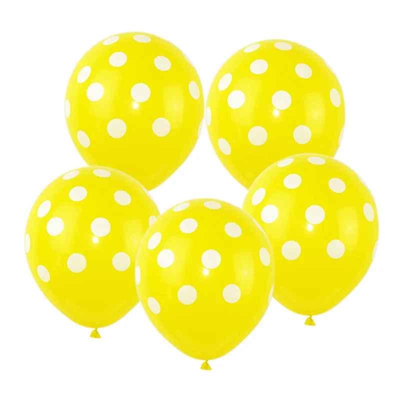 10PCS dot-b07 10/15 шт.; цвет серый, желтый; сезон лето 12 дюймов милые животные пчела из латекса воздушный шар для Одежда для свадьбы, дня рождения Baby Shower Декор детские игрушки Воздушные шары подарок - Цвет: 10PCS dot-b07