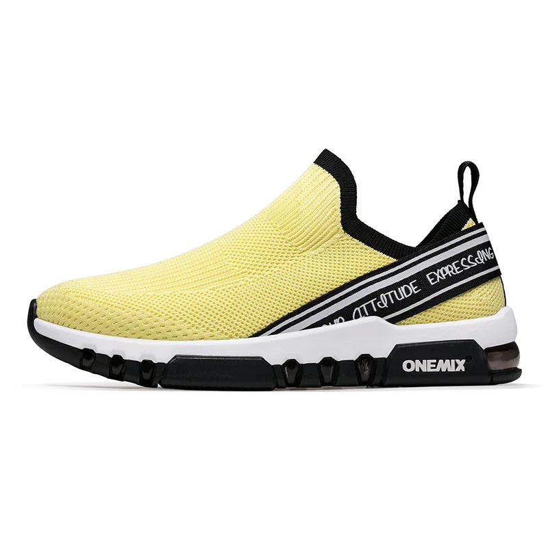 Black Yellow men Onemix/Женская Беговая спортивная обувь лёгкие сникерсы; Пара спортивных туфель; chaussures hommes; унисекс; обувь для взрослых - Цвет: Black Yellow men